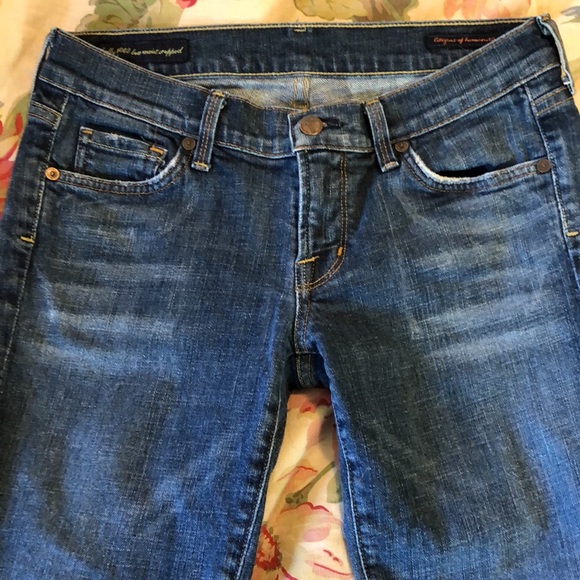 CITIZENS OF HUMANITY Size 29 Kelly #063 Low Waist Crop Stretch Jeans  $79 NEW - Picture 15 of 16